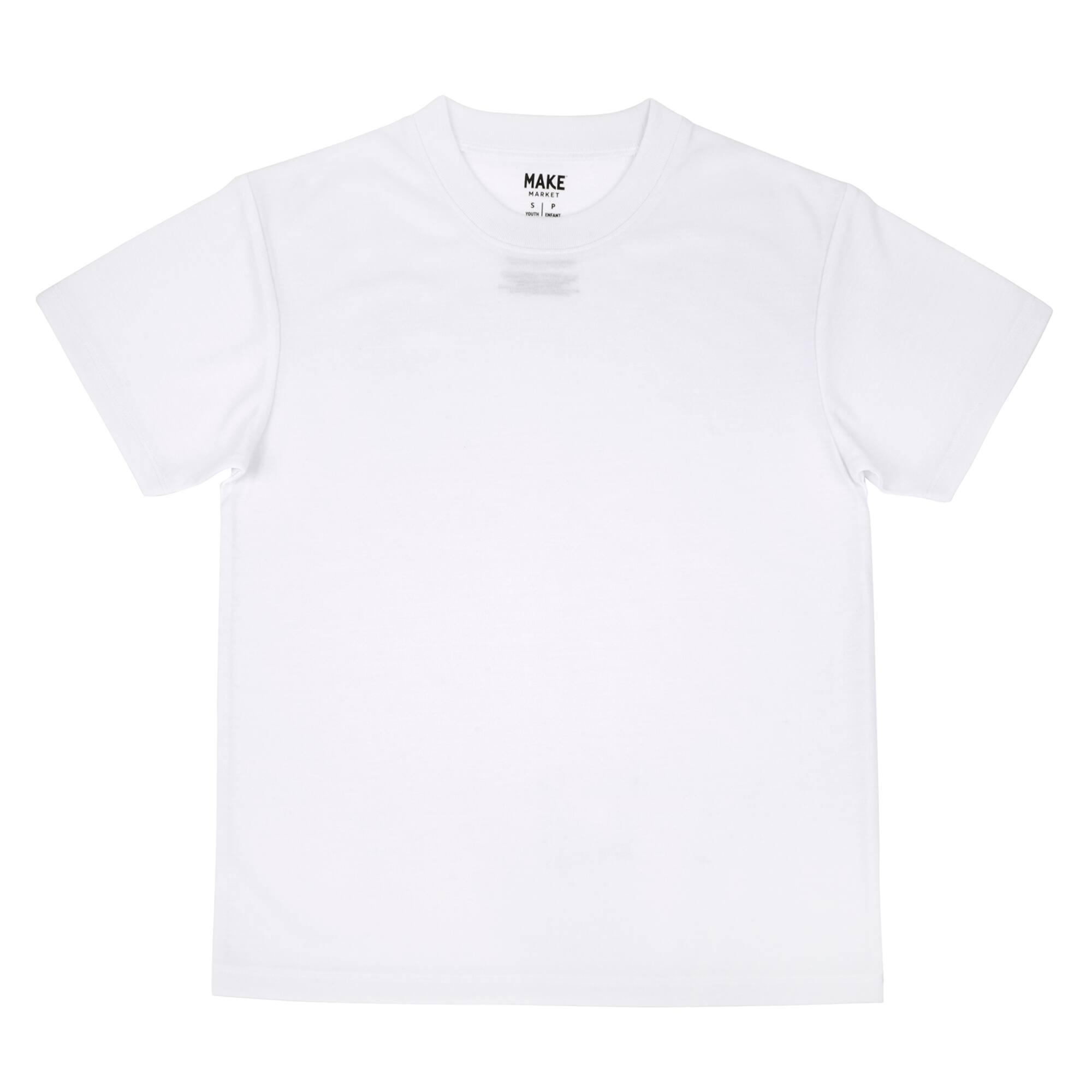 12 Pack: White Youth Polyester Crew Neck T-Shirt by Make Market